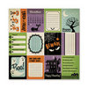 We R Memory Keepers - Spookville Collection - Halloween - 12 x 12 Paper with Foil Accents - Creepy Cards