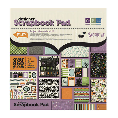 We R Memory Keepers - Spookville Collection - Halloween - 12 x 12 Designer Scrapbook Pad