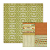 We R Memory Keepers - Autumn Splendor Collection - 12 x 12 Double Sided Paper - Hazel