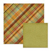 We R Memory Keepers - Autumn Splendor Collection - 12 x 12 Double Sided Paper - Tawny