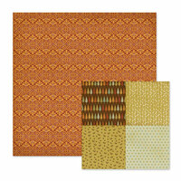 We R Memory Keepers - Autumn Splendor Collection - 12 x 12 Double Sided Paper - Amber