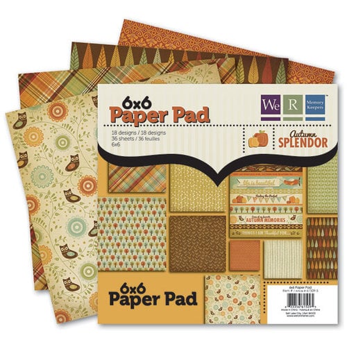 We R Memory Keepers - Autumn Splendor Collection - 6 x 6 Paper Pad