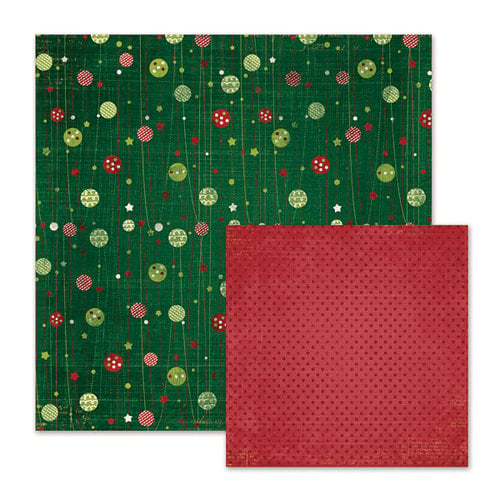 We R Memory Keepers - Peppermint Twist Collection - Christmas - 12 x 12 Double Sided Paper - Winter Berry