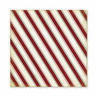 We R Memory Keepers - Peppermint Twist Collection - Christmas - 12 x 12 Glitter Paper - Candy Cane