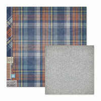 We R Memory Keepers - Vintage T Collection - 12 x 12 Double Sided Paper - Flannel Shirt