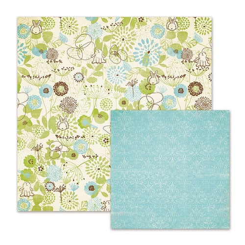 We R Memory Keepers - Cotton Tail Collection - 12 x 12 Double Sided Paper - In The Meadow