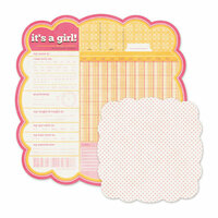 We R Memory Keepers - Baby Mine Collection - 12 x 12 Double Sided Die Cut Paper - It's a Girl