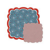 We R Memory Keepers - Red White and Blue Collection - 12 x 12 Double Sided Die Cut Paper - Fireworks