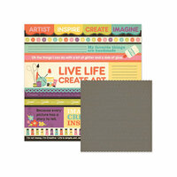 We R Memory Keepers - Love 2 Craft Collection - 12 x 12 Double Sided Paper - Create