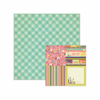 We R Memory Keepers - Love 2 Craft Collection - 12 x 12 Double Sided Paper - Flannelette