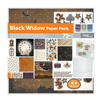 We R Memory Keepers - Black Widow Collection - Halloween - 12 x 12 Paper Pack