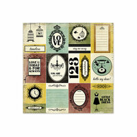 We R Memory Keepers - Antique Chic Collection - 12 x 12 Paper with Foil Accents - Genevieve