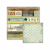 We R Memory Keepers - Antique Chic Collection - 12 x 12 Double Sided Paper - Lucille