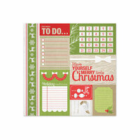We R Memory Keepers - Yuletide Collection - Christmas - 12 x 12 Paper with Foil Accents - Card