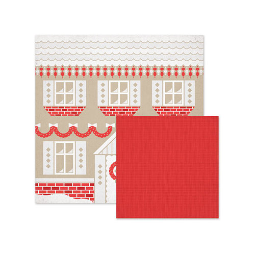 We R Memory Keepers - Yuletide Collection - Christmas - 12 x 12 Double Sided Paper - Gingerbread