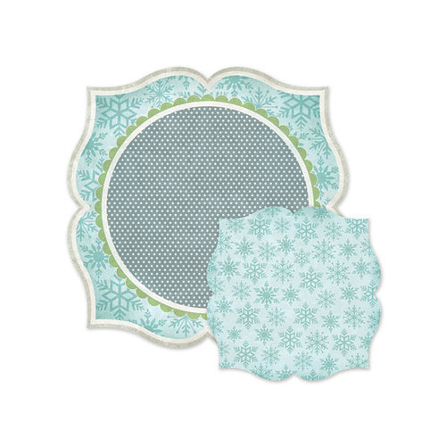 We R Memory Keepers - Winter Frost Collection - 12 x 12 Double Sided Die Cut Paper - Blustery