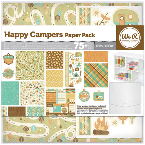We R Memory Keepers - Happy Campers Collection - 12 x 12 Paper Pack