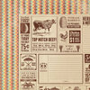 We R Memory Keepers - Country Livin' Collection - 12 x 12 Double Sided Paper - Town Paper