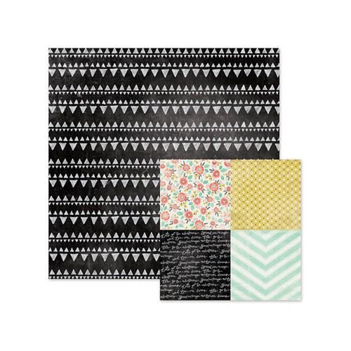 We R Memory Keepers - Chalkboard Collection - 12 x 12 Double Sided Paper - Motif