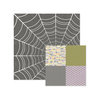 We R Memory Keepers - Bewitched Collection - 12 x 12 Double Sided Paper - Spider Web