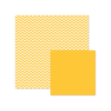 We R Memory Keepers - Basics Collection - 12 x 12 Double Sided Paper - Yellow Chevron