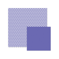 We R Memory Keepers - Basics Collection - 12 x 12 Double Sided Paper - Purple Chevron
