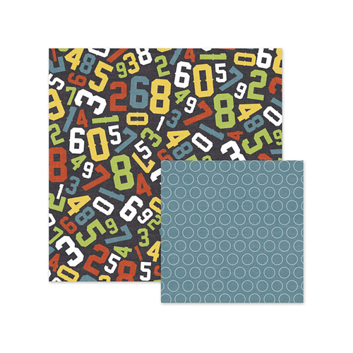 We R Memory Keepers - Game Day Collection - 12 x 12 Double Sided Paper - Numbers
