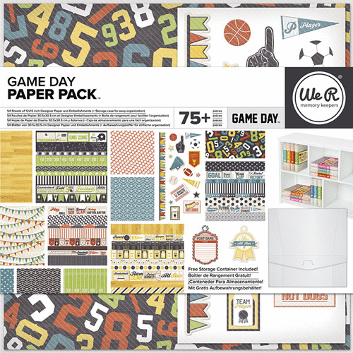 We R Memory Keepers - Game Day Collection - 12 x 12 Paper Pack