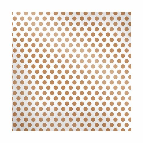 We R Memory Keepers - Sheer Metallic Collection - 12 x 12 Vellum - Copper Dot
