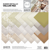 We R Memory Keepers - Sheer Metallic Collection - 12 x 12 Paper Pad