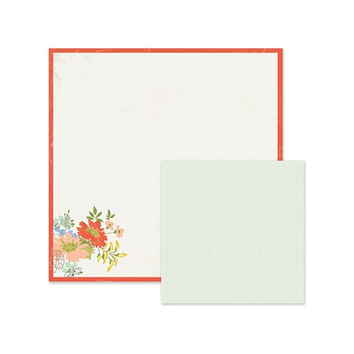 We R Memory Keepers - Farmers Market Collection - 12 x 12 Double Sided Paper - Traditional