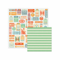We R Memory Keepers - Jet Set Collection - 12 x 12 Double Sided Paper - Tourist