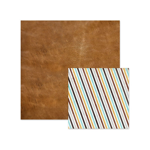We R Memory Keepers - Indian Summer Collection - 12 x 12 Double Sided Paper - Tan Hide