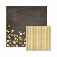We R Memory Keepers - Silver and Gold Collection - Christmas - 12 x 12 Double Sided Paper - Silver and Gold