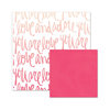 We R Memory Keepers - Love Notes Collection - 12 x 12 Double Sided Paper - Love and Adore