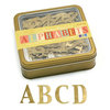 We R Memory Keepers - Precious Metals Collection - Metal Alphabet Set - Vintage Brass - Grand