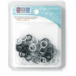 We R Memory Keepers - Large Assorted Gromlets - Blacks, CLEARANCE