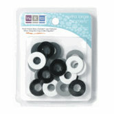 We R Memory Keepers - Extra Large Assorted Gromlets - Blacks, CLEARANCE