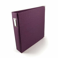 We R Memory Keepers - Linen 12x12 Postbound Albums  - Eggplant
