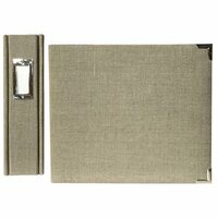 We R Memory Keepers Linen 12 x 12 Postbound Albums - Silverstone