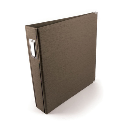We R Memory Keepers - Linen 12x12 Postbound Albums  - Hazelnut