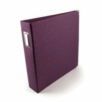 We R Memory Keepers - Linen - 12x12 - Three Ring Albums - Eggplant