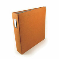 We R Memory Keepers - Linen - 12x12 - Three Ring Albums - Orange Zest