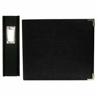 We R Memory Keepers Linen 8 X 8 Postbound Albums - Onyx