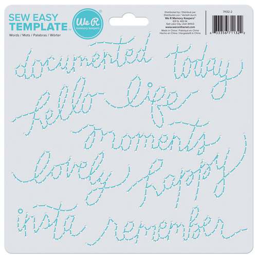 We R Memory Keepers - Sew Easy Template - Script