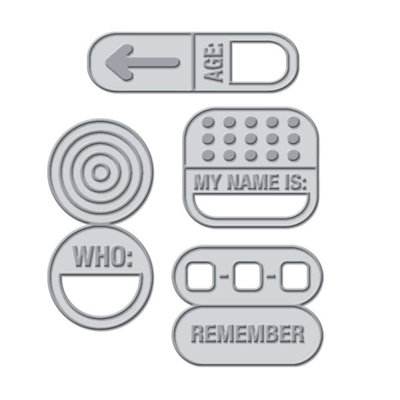 We R Memory Keepers - Crop-A-Dile III Main Squeeze - Tabs - Labels