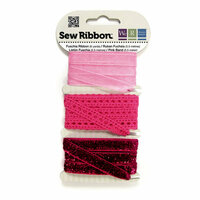 We R Memory Keepers - Sew Ribbon - Ribbon Set - Fuschia