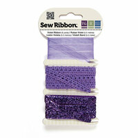 We R Memory Keepers - Sew Ribbon - Ribbon Set - Violet