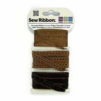 We R Memory Keepers - Sew Ribbon - Ribbon Set - Chocolate