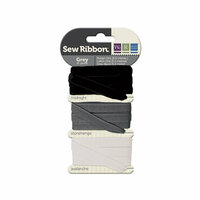 We R Memory Keepers - Sew Ribbon - Ribbon Set - Grey